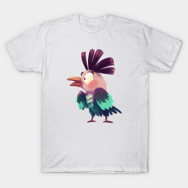 Cute Cuckoo Drawing T-Shirt by Play Zoo